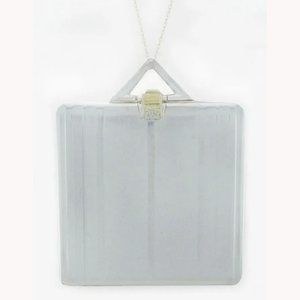 Tiffany & Co Portrait Picture Locket Pendant 14k White Gold